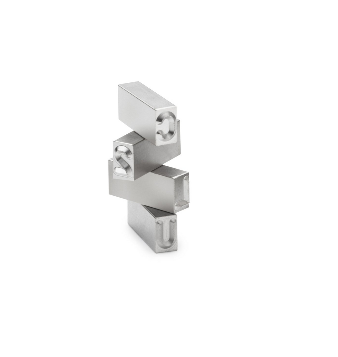 Assortimento Timbri A Caratteri Gravurem Europa – Altezza 2,5 Mm, 16502500, Made In Germany, Nichelati